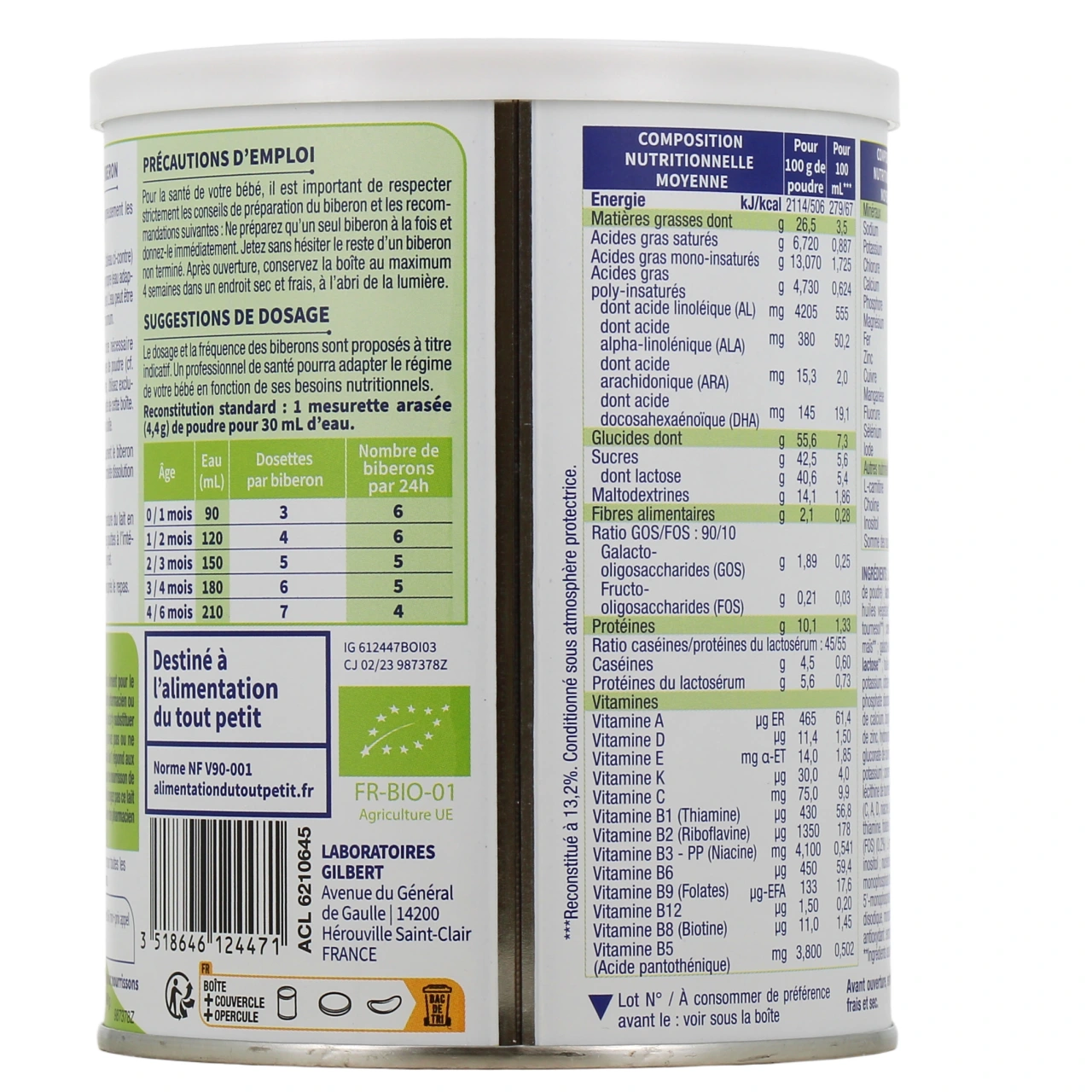 Physiolac Bio Lait 1er âge - Vue 3