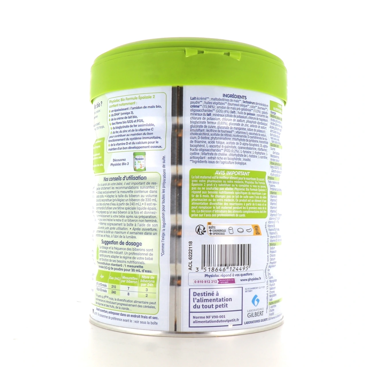 Physiolac Bio Lait 2ème âge Formule épaissie - Vue 2