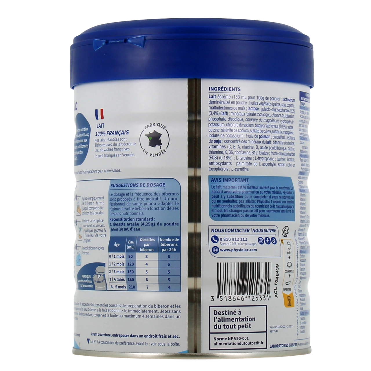Physiolac Lait 1er âge - Vue 3