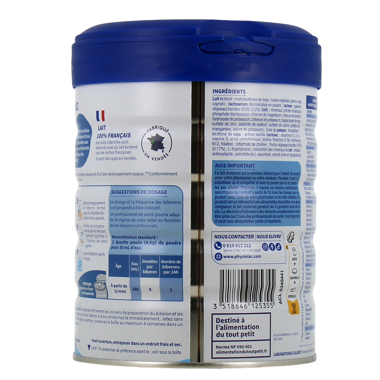 Physiolac Lait 3ème âge - Vue 3