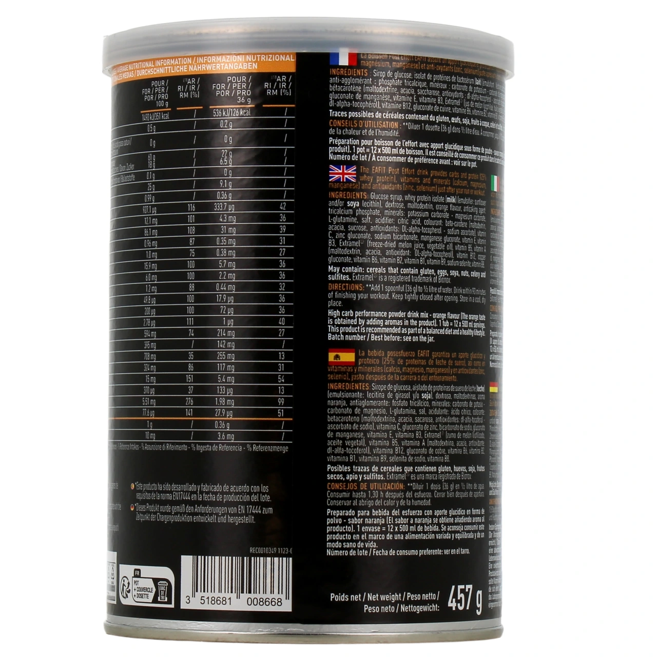 Eafit Energie Boisson Post Effort - Vue 3