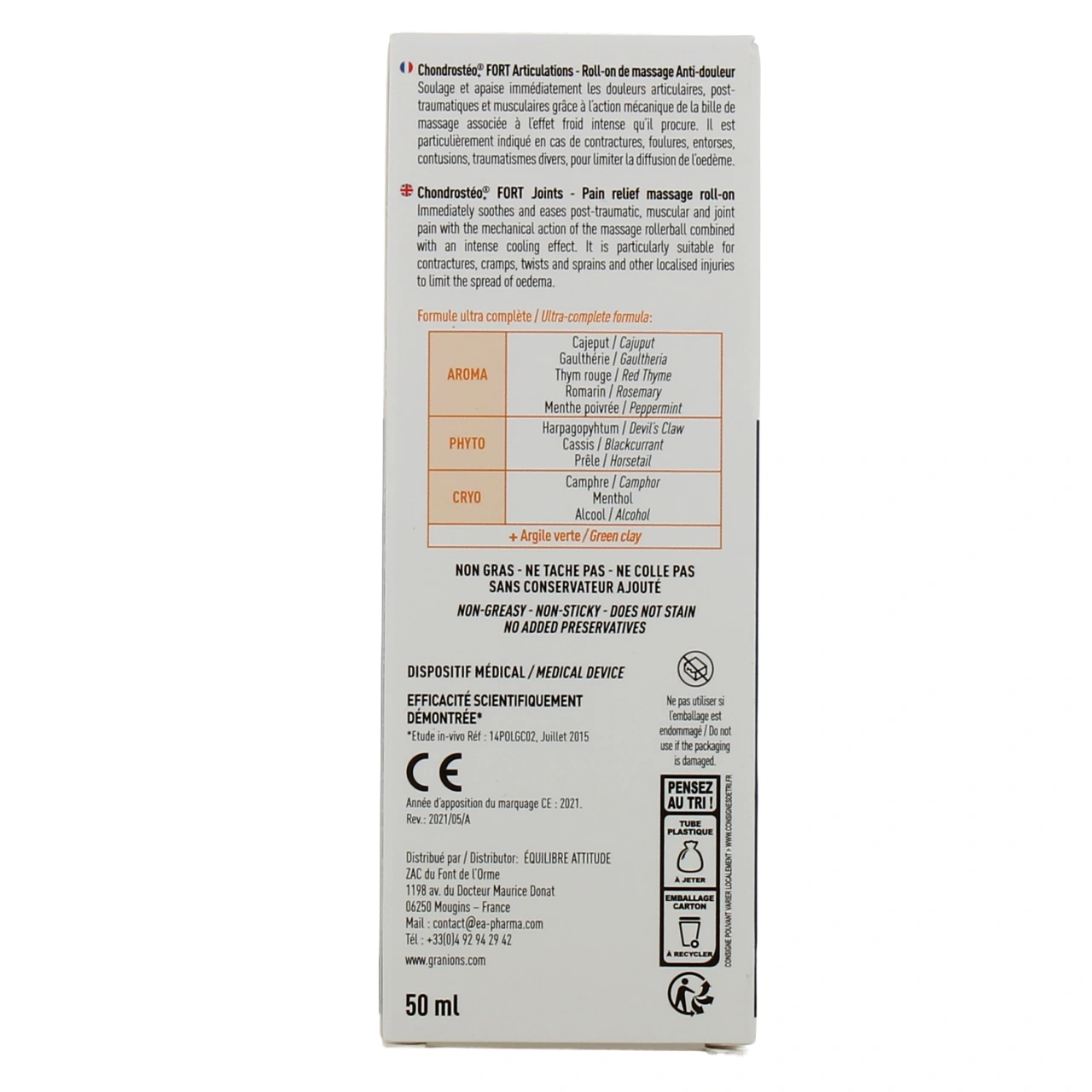 Chondrostéo Fort Roll-on Massage Anti-douleur - Vue 3