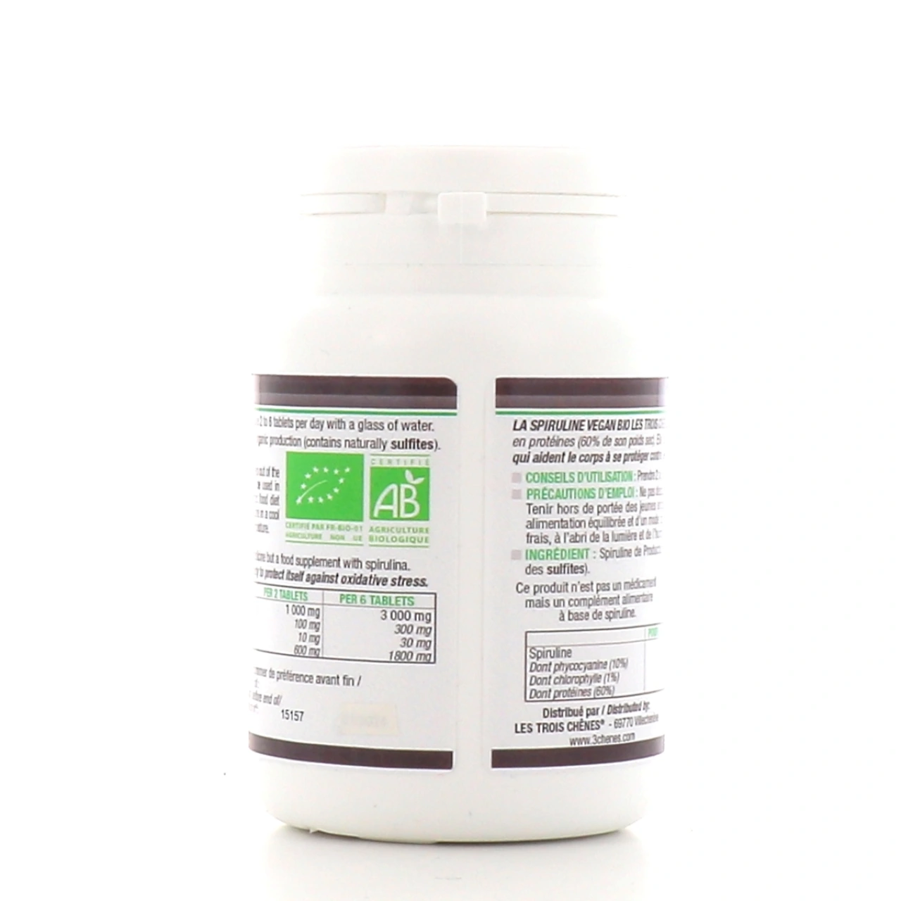 3 Chênes Spiruline Vegan Bio - Vue 4