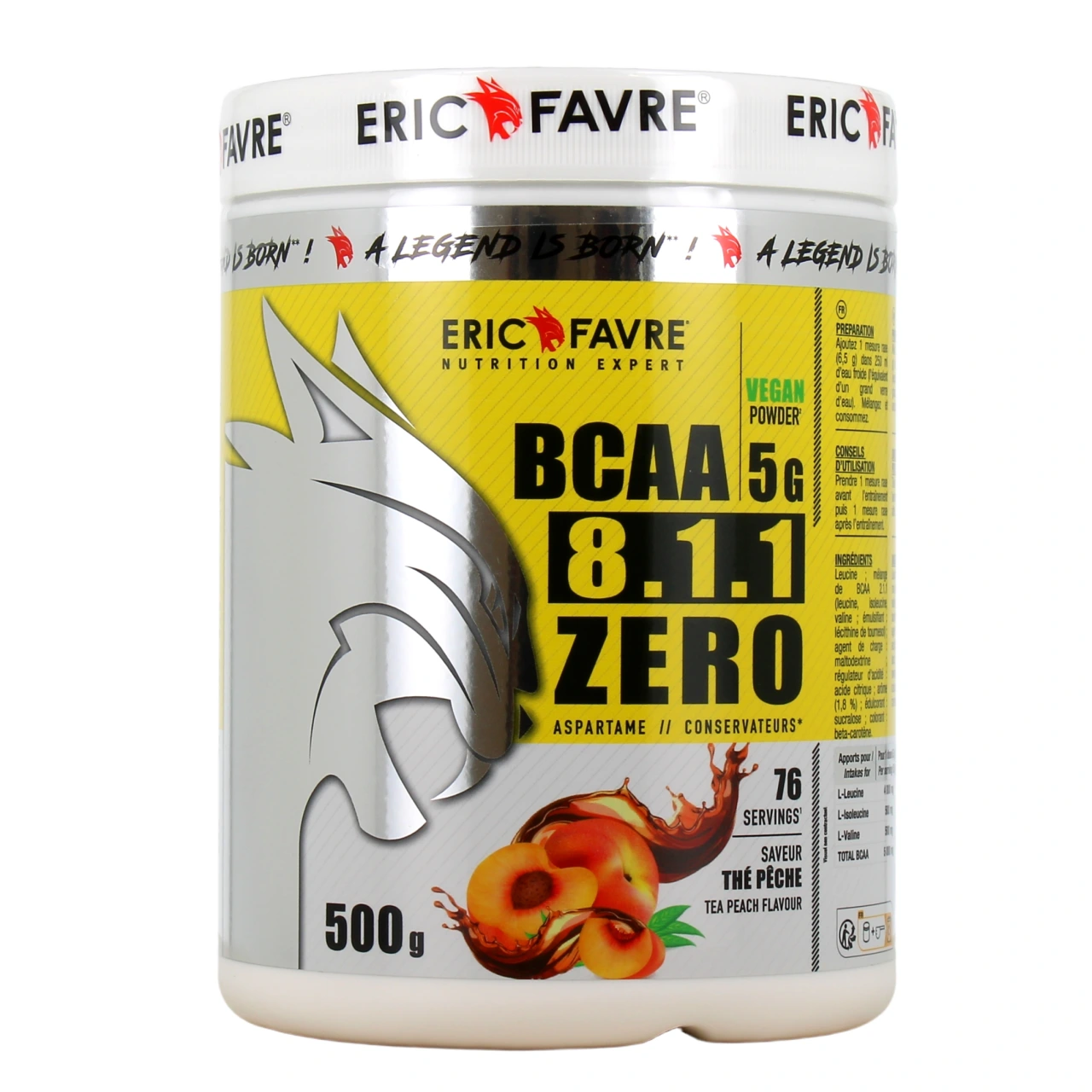 Eric Favre BCAA 8.1.1 Zero Vegan - Vue 2