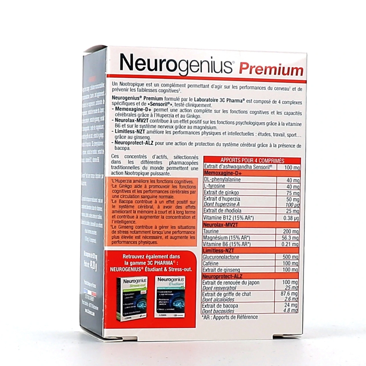Neurogenius Premium Booster Cérébral - Vue 2