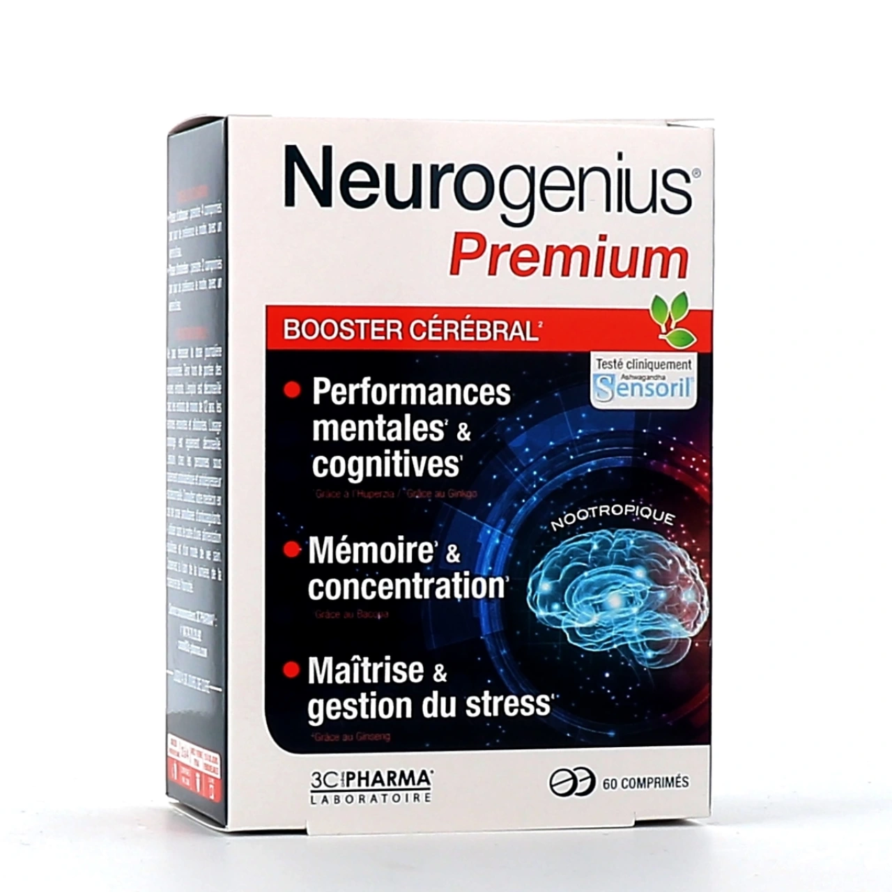 Neurogenius Premium Booster Cérébral - 3C Pharma