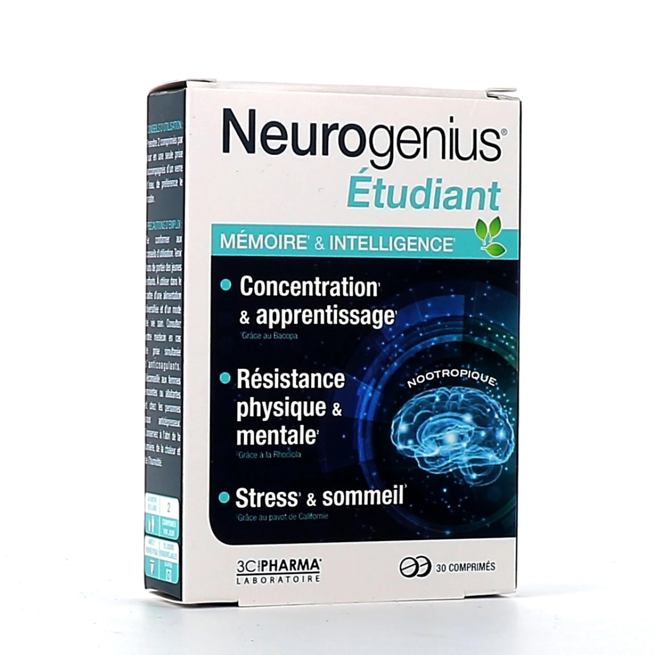 Neurogenius Étudiant Mémoire et Intelligence - 3C Pharma