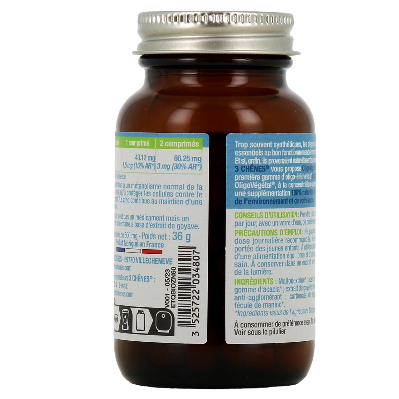 3 Chênes Oligo Végétal Zinc - Vue 3