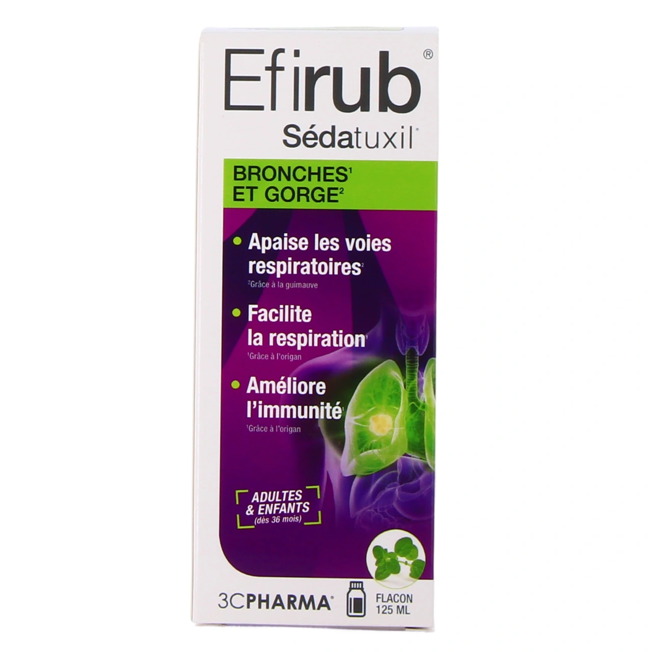 3C Pharma Efirub Sédatuxil Sirop - Vue 2