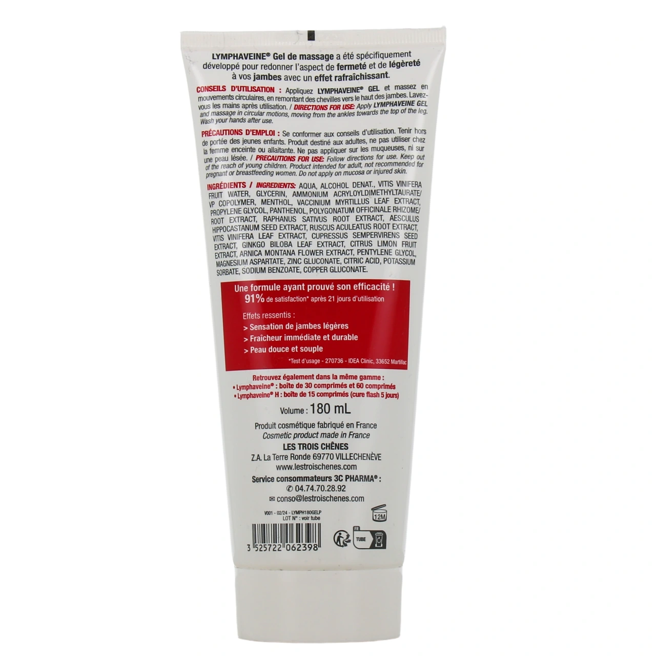 3C Pharma Lymphaveine Gel de Massage - Vue 3