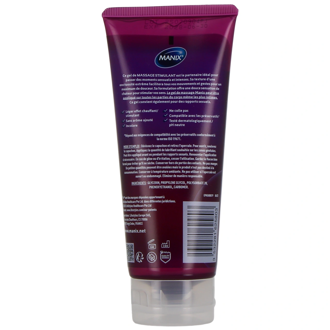 Manix Gel de Massage Stimulant Sensations Intenses - Vue 3