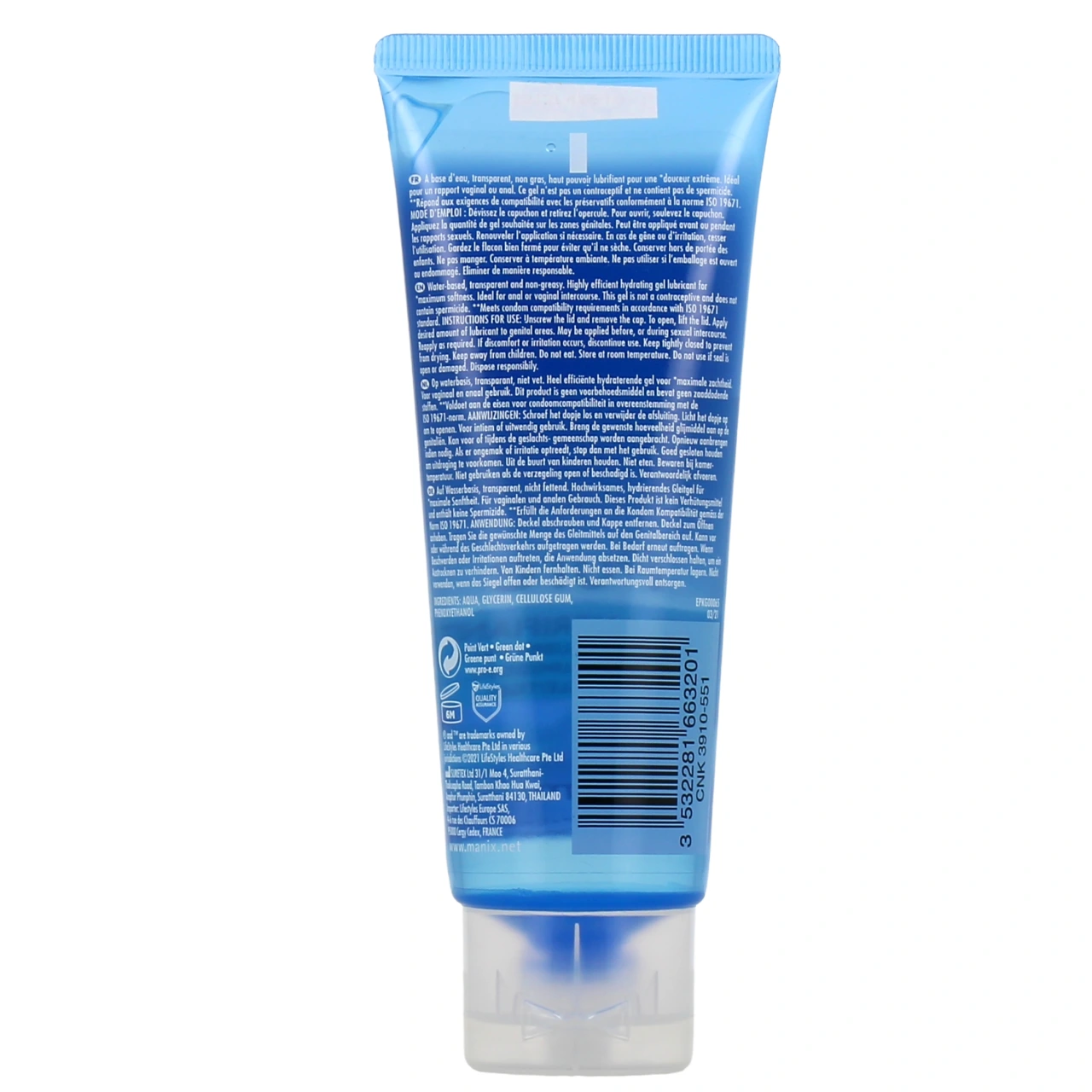 Manix Pure Gel Lubrifiant - Vue 3