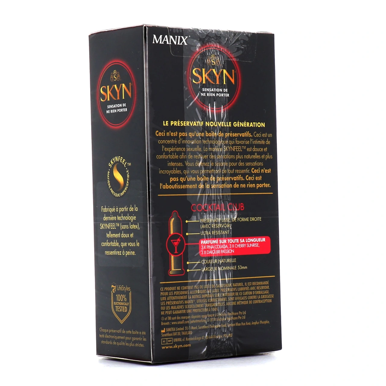 Manix Skyn Cocktail Club Préservatifs Sans Latex Parfumés - Vue 2