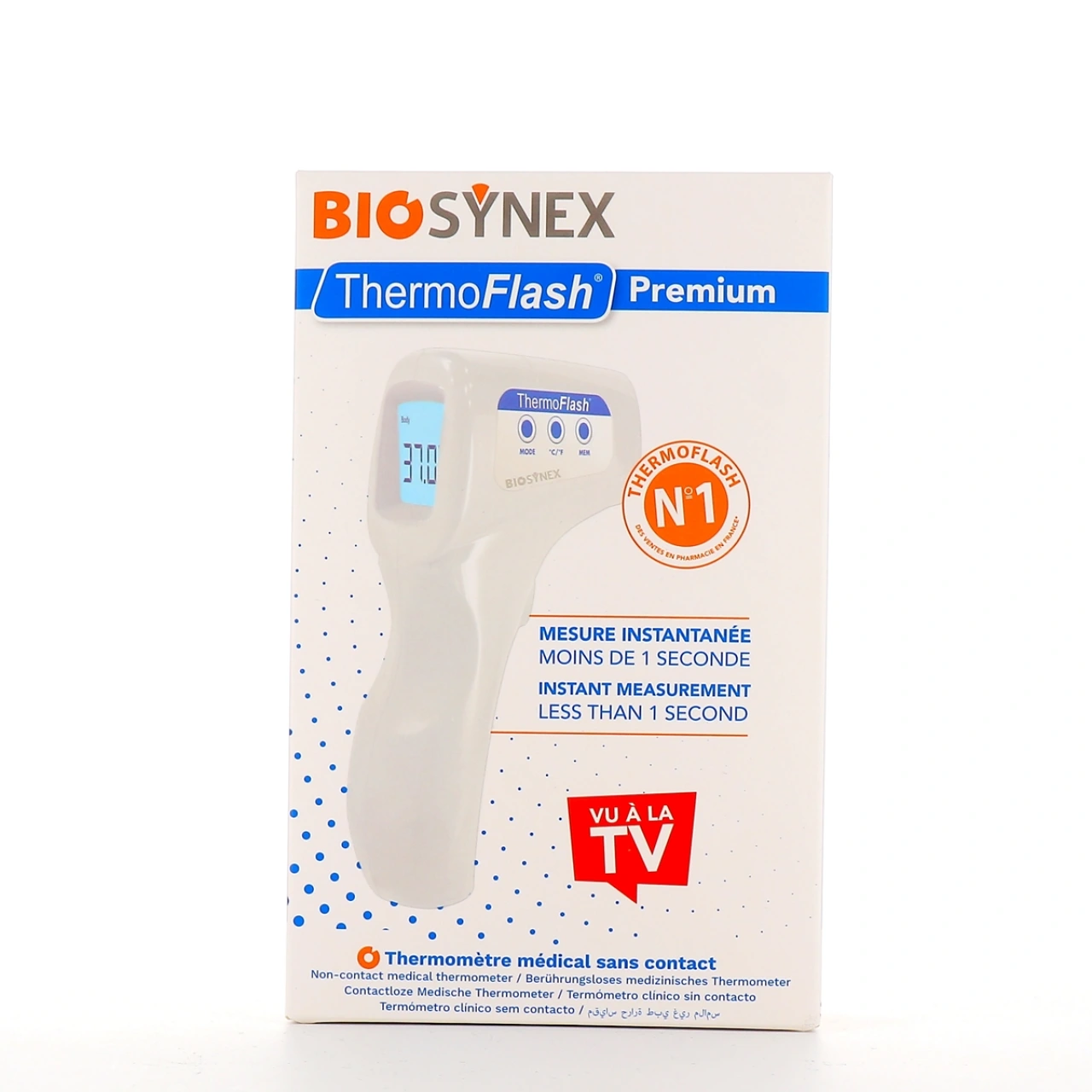 Biosynex ThermoFlash Premium Thermomètre médical Sans Contact - Biosynex