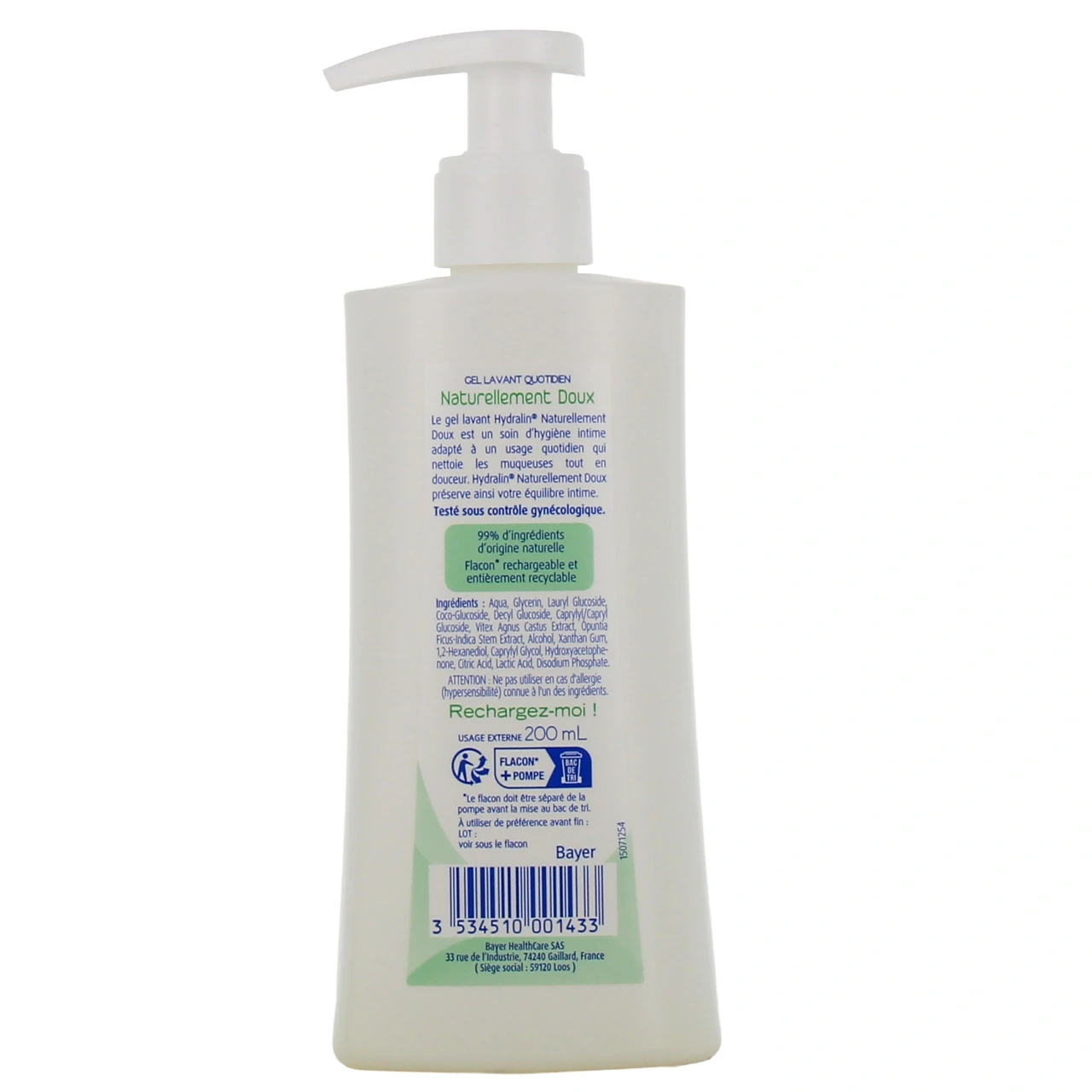 Hydralin Naturellement Doux Gel Lavant Quotidien - Vue 3