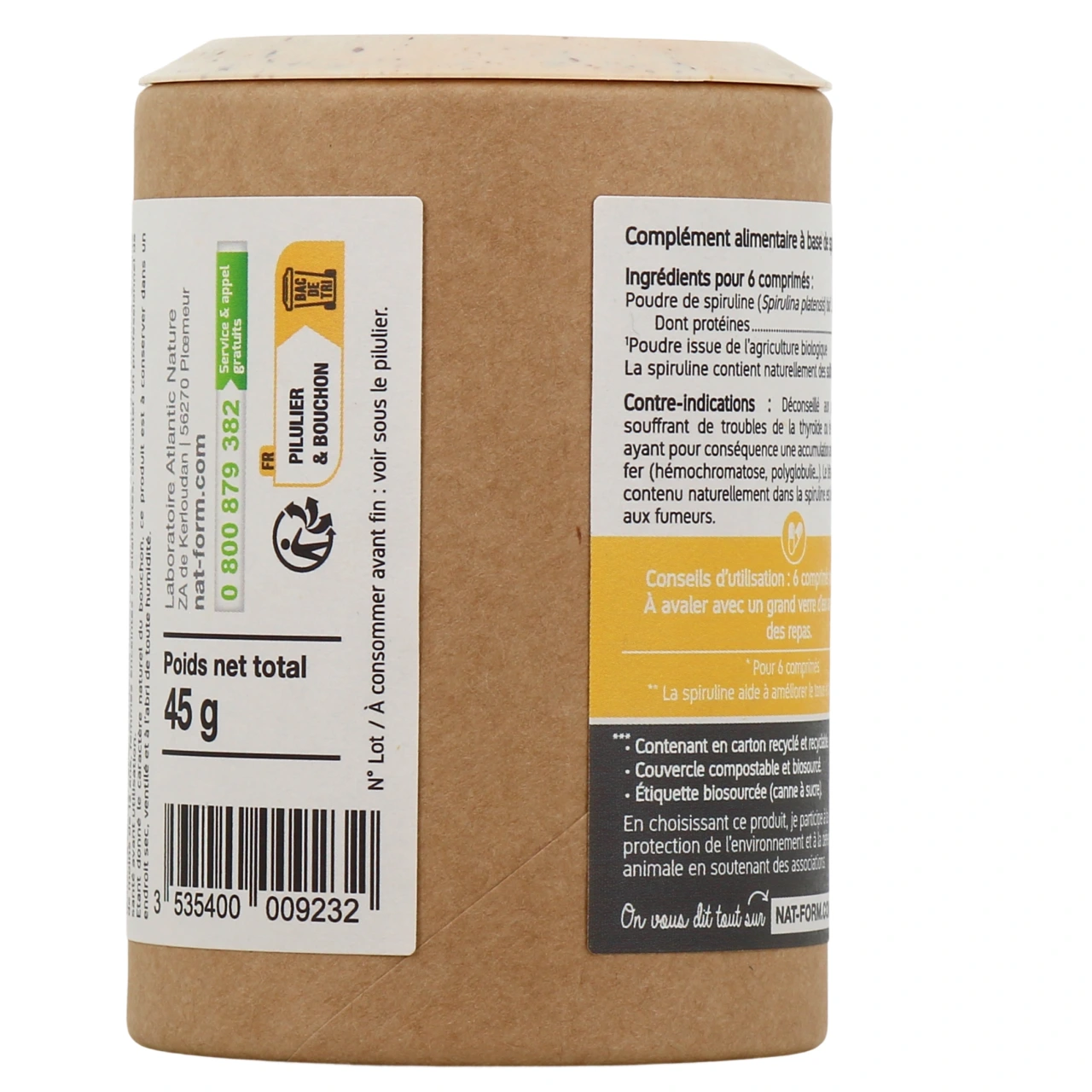 Nat & Form Spiruline Bio - Vue 3