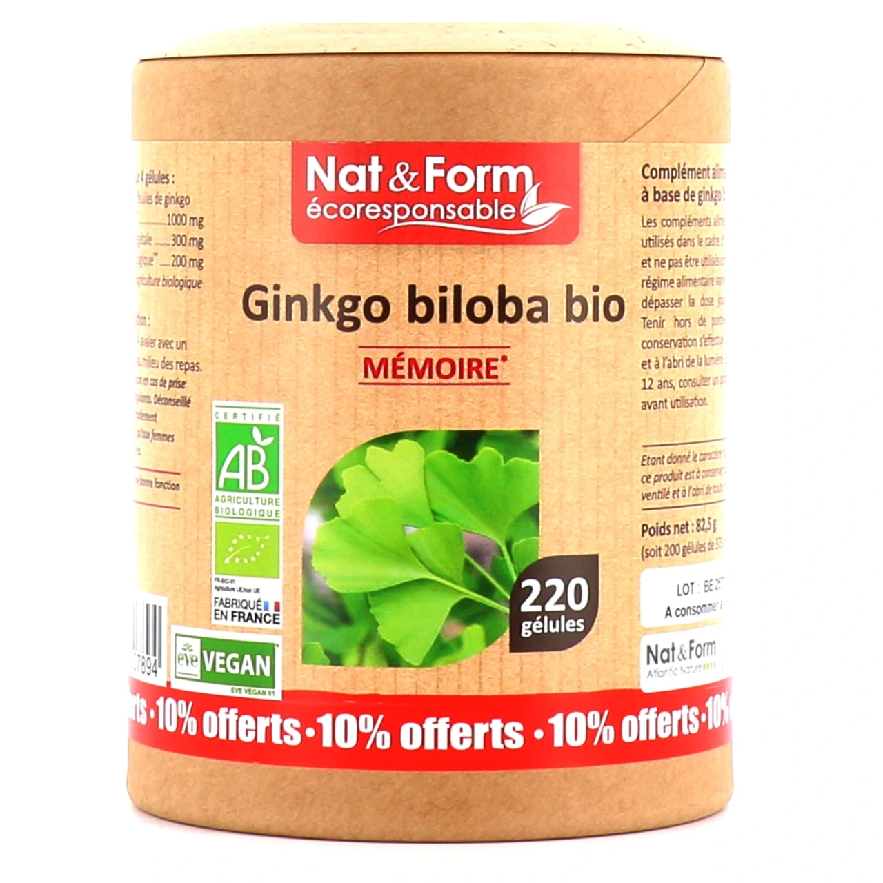 Nat & Form Ginkgo Biloba Bio - Vue 3