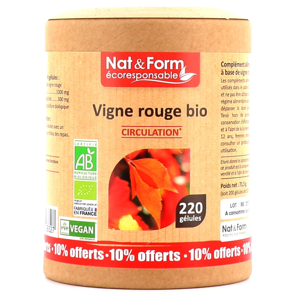 Nat & Form Vigne Rouge Bio - Vue 9
