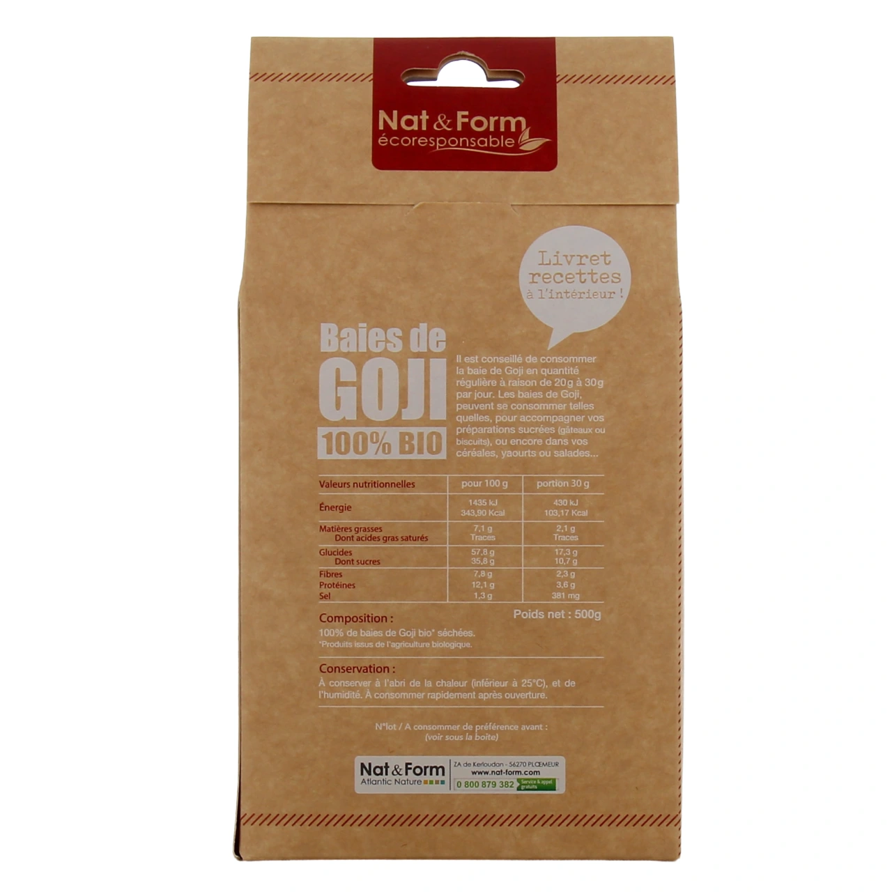 Nat & Form Baies de Goji Bio - Vue 3