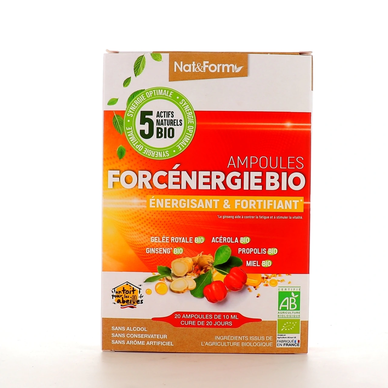 Nat & Form Forcénergie Bio 20 ampoules - Nat & Form