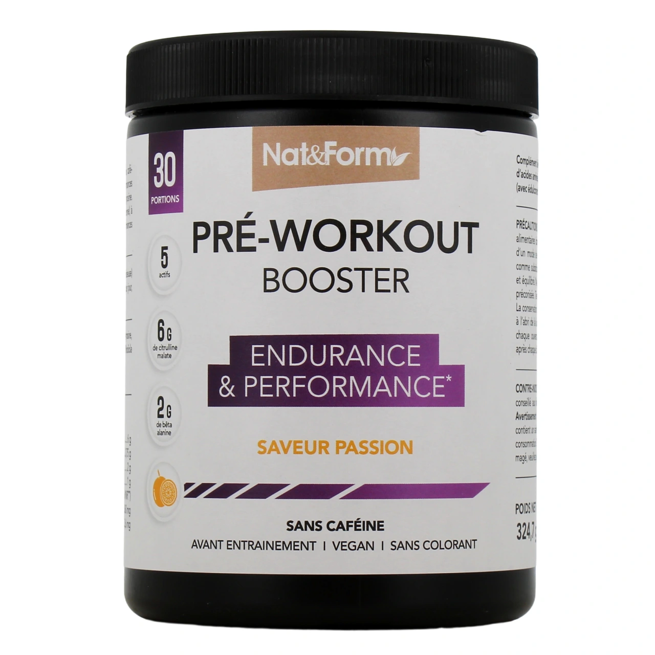 Nat & Form Pré-Workout Booster - Vue 2