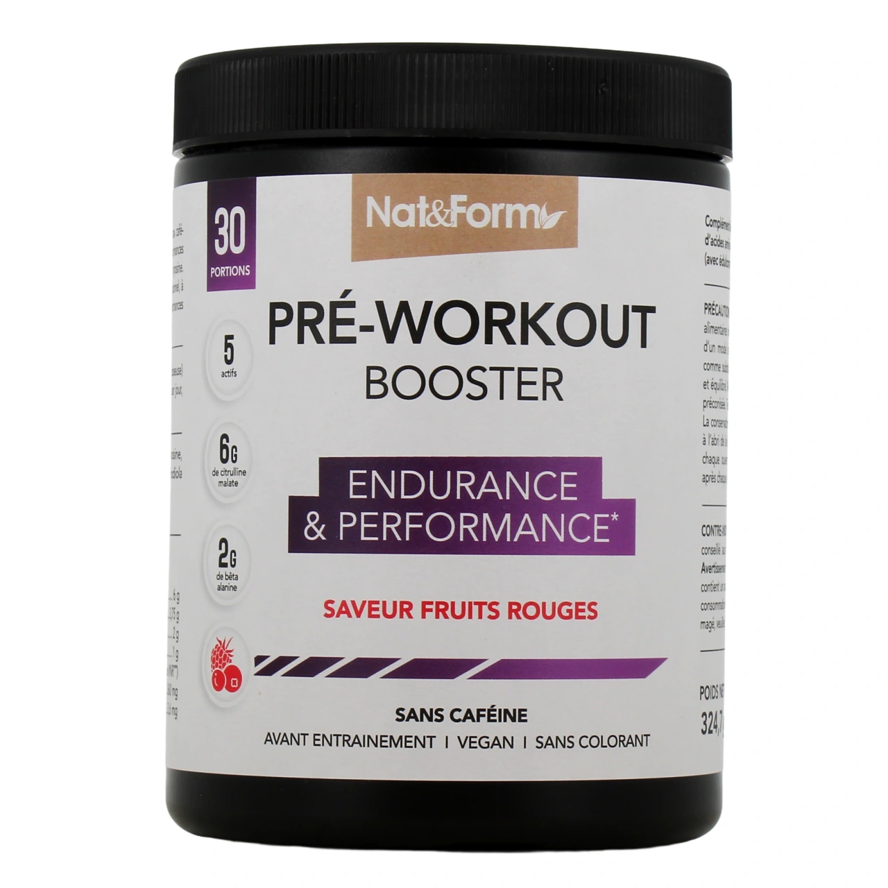 Nat & Form Pré-Workout Booster - Vue 5