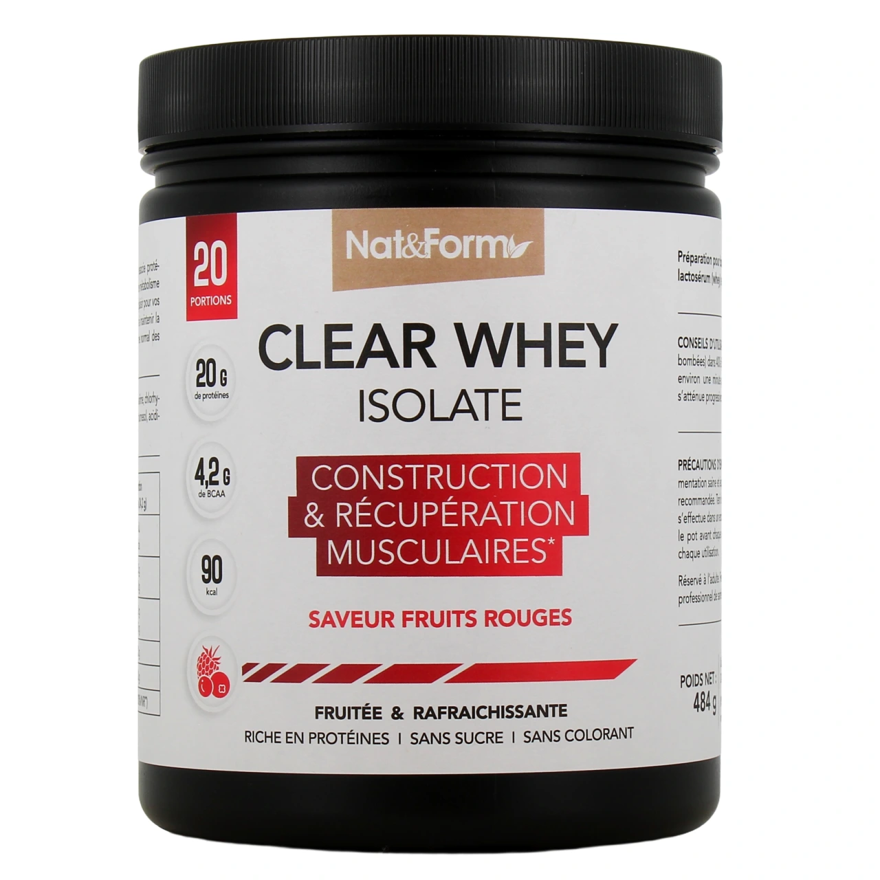 Nat & Form Clear Whey Isolate - Vue 5