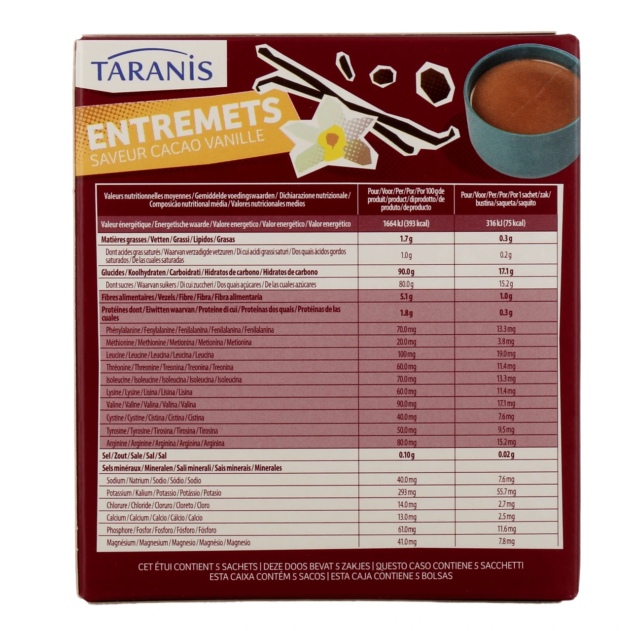 Entremets Cacao Vanille Taranis - Vue 3