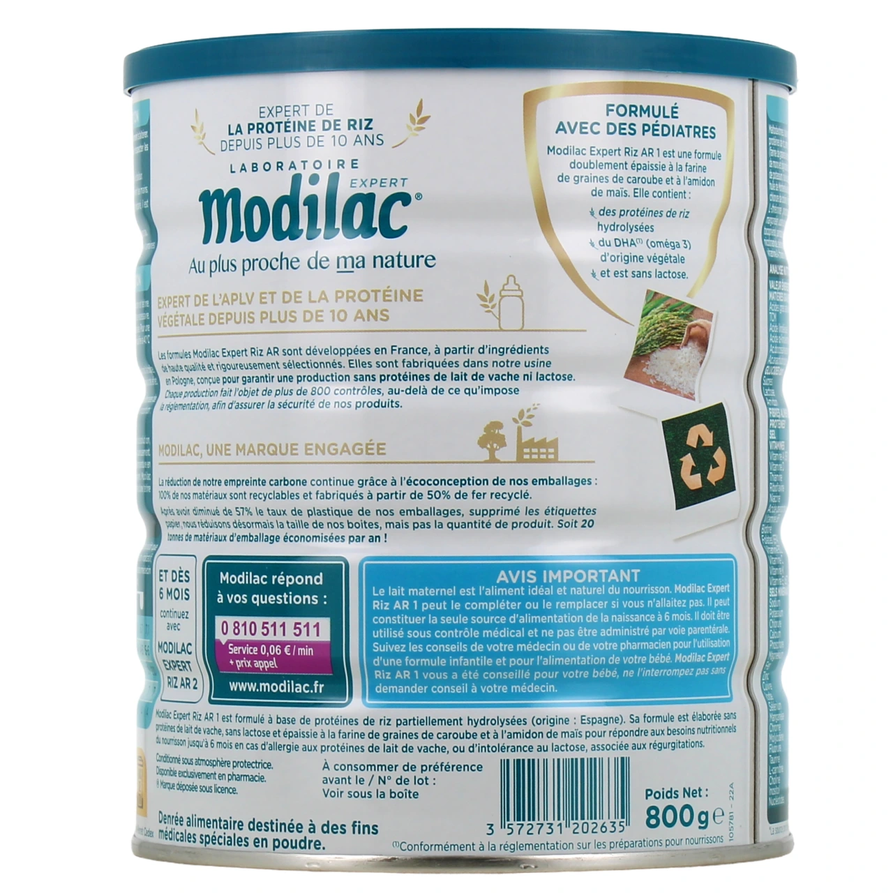 Modilac Expert Riz AR 1 Lait 1er âge - Vue 3