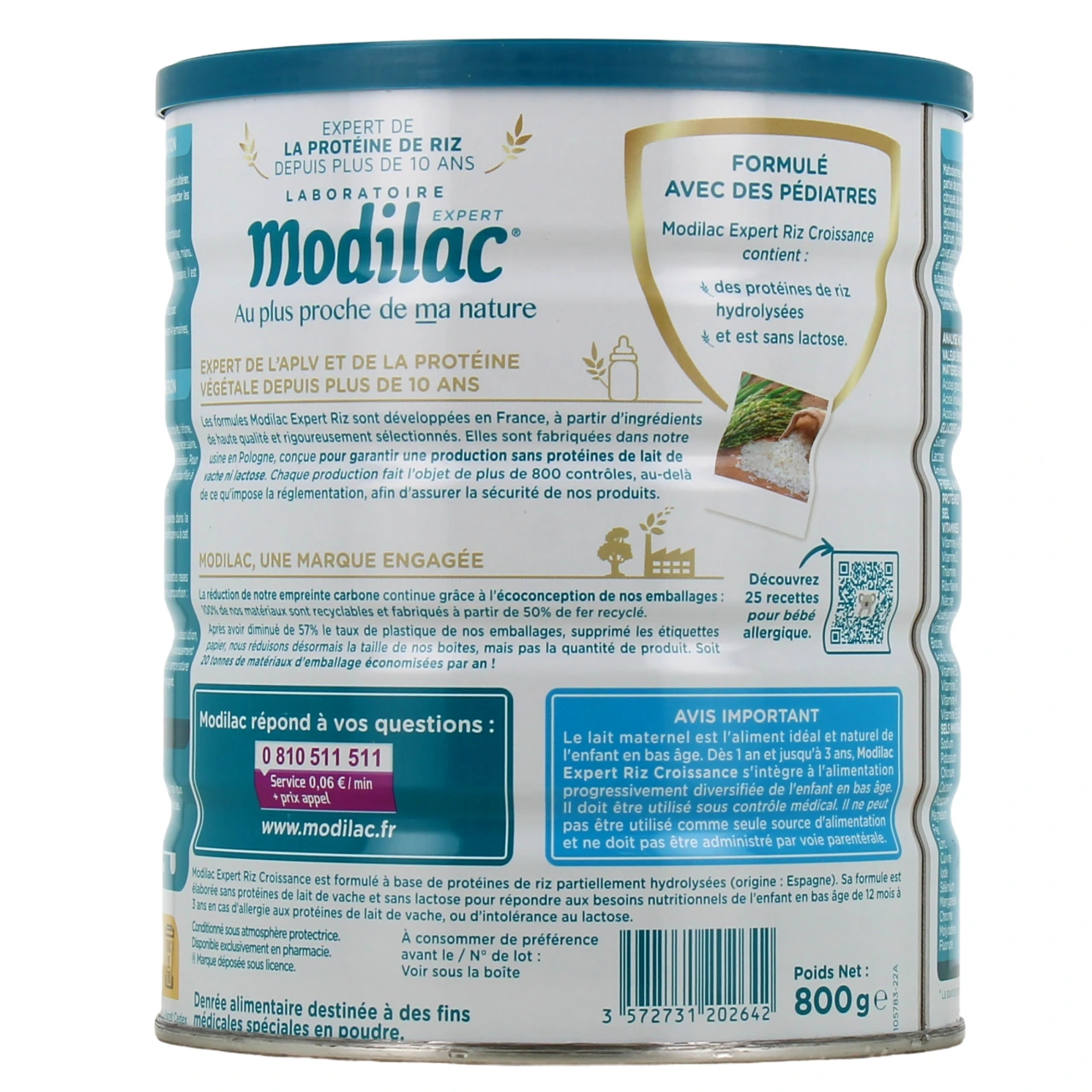 Modilac Expert Riz Lait 3ème âge - Vue 3