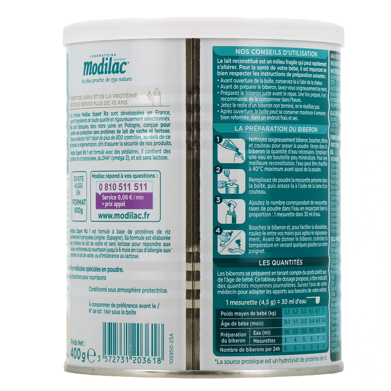 Modilac Expert Riz Lait 1er âge - Vue 3