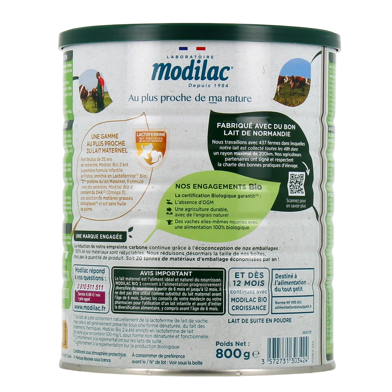 Modilac Bio LF+ Lait 2ème âge - Vue 3