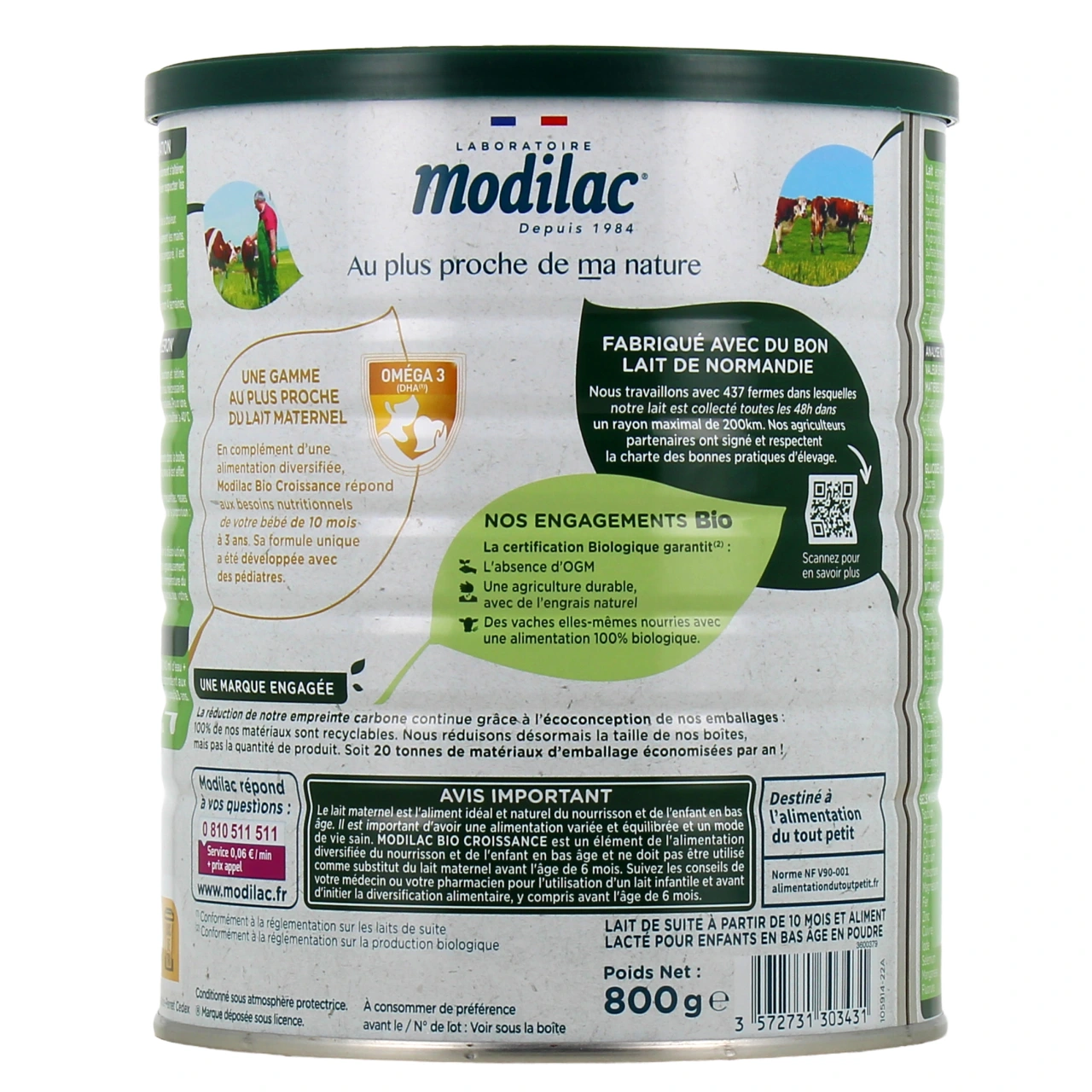 Modilac Bio+ Lait de Croissance - Vue 3