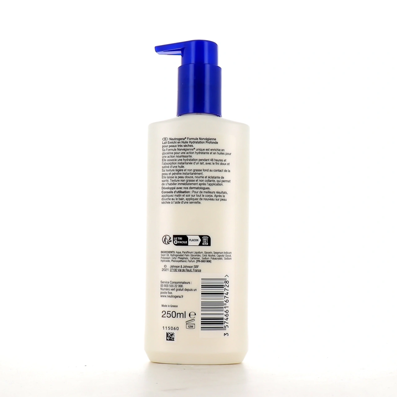 Neutrogena Lait Corps Hydratation Profonde Enrichi en Huile - Vue 2