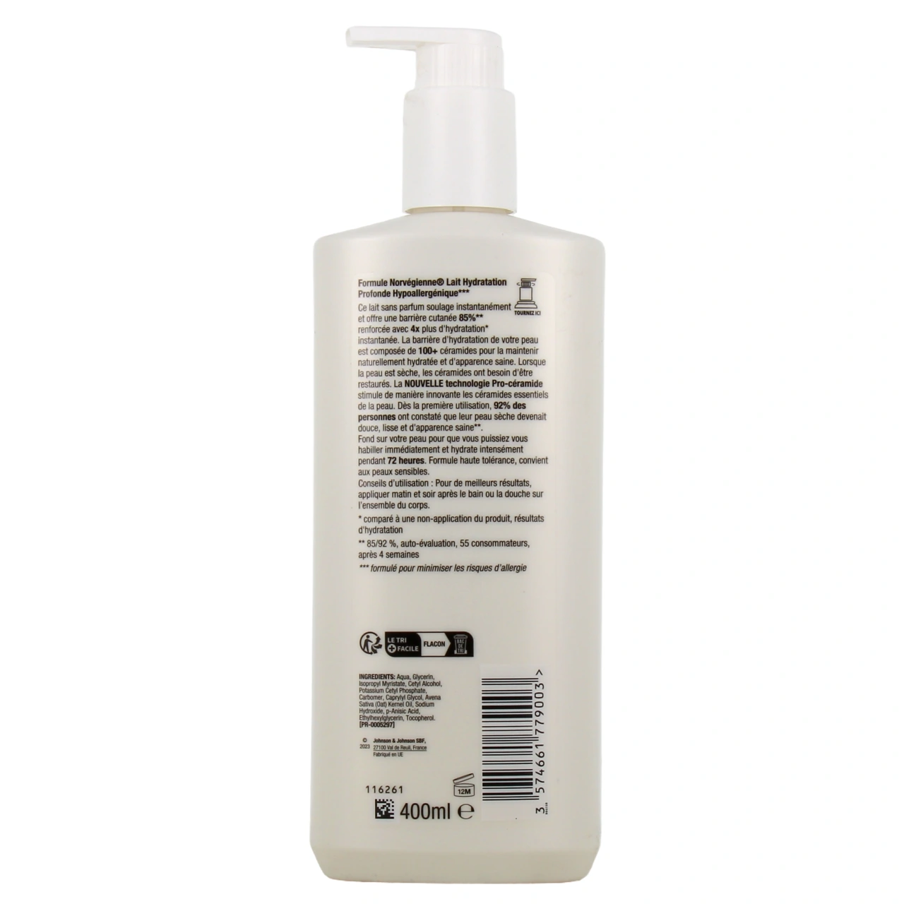 Neutrogena Hydratation Profonde Lait pour le Corps Hypoallergénique - Vue 3