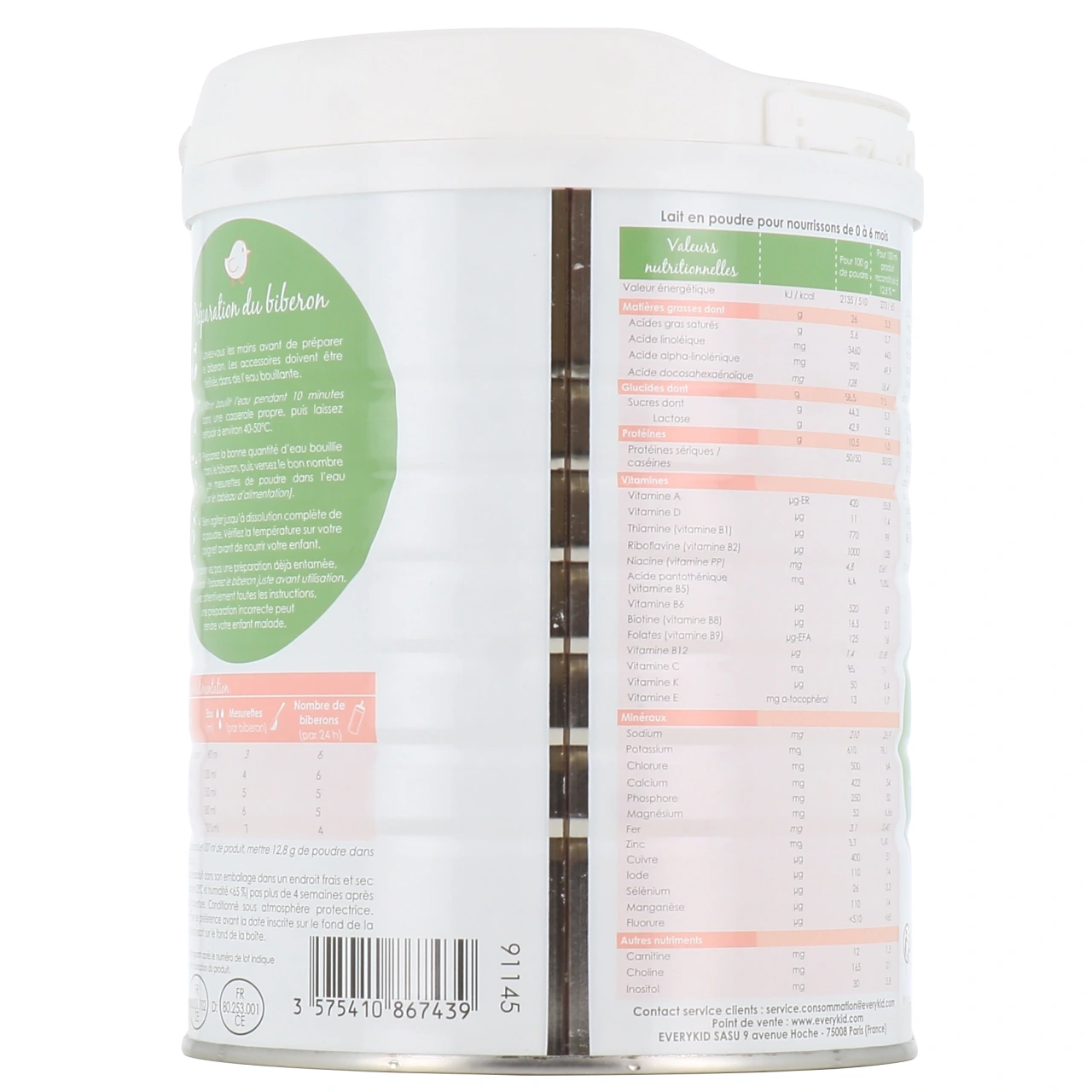 Lait en poudre Bio Everymilk - Vue 3