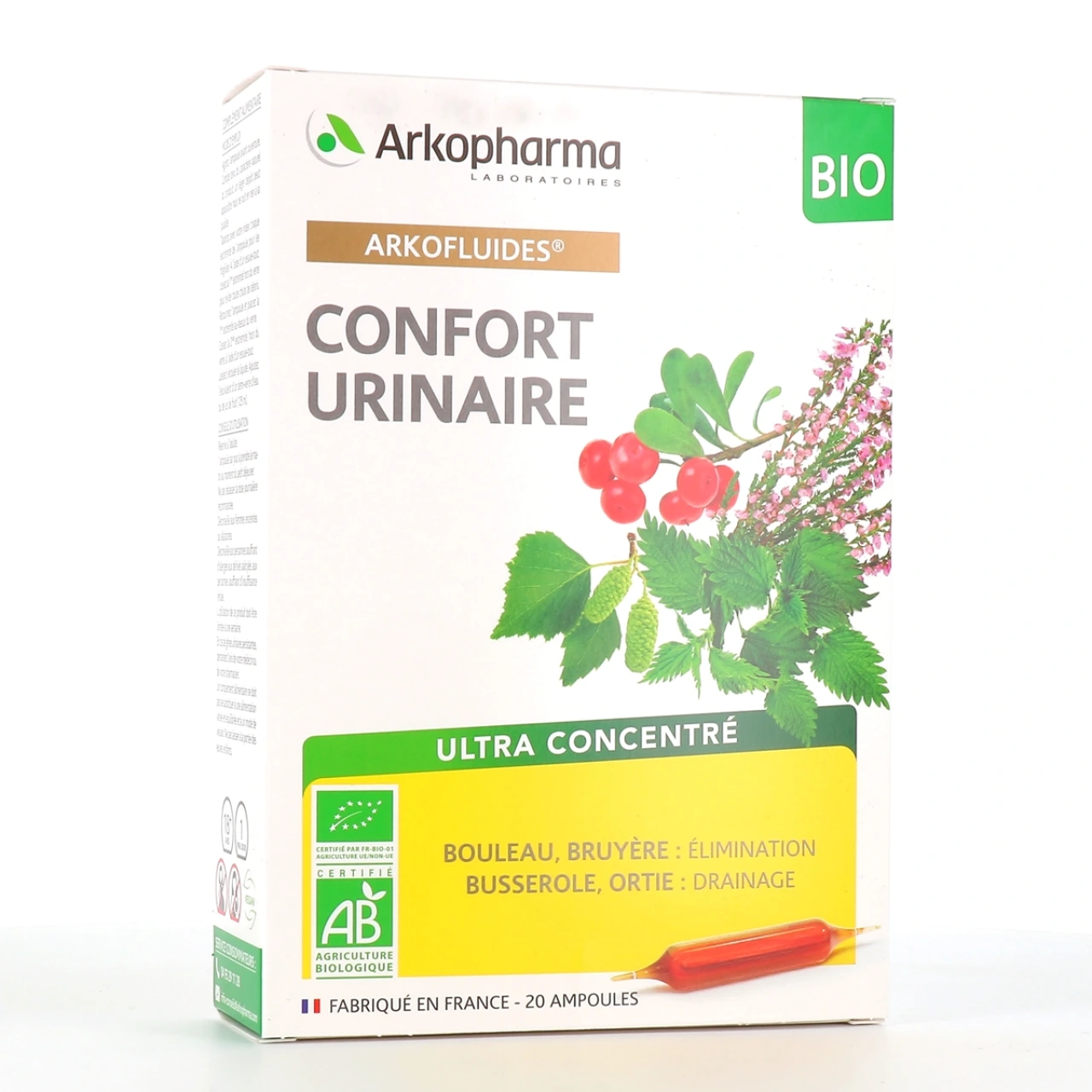 Arkofluides Confort Urinaire BIO 20 ampoules - Arkofluides