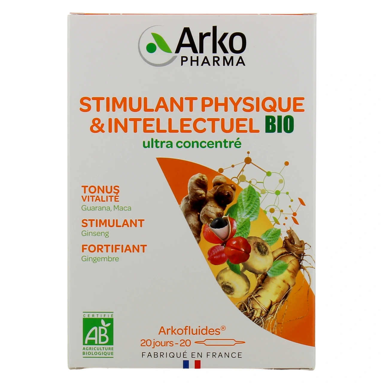 Arkofluides Stimulant Physique & Intellectuel Bio - Vue 2