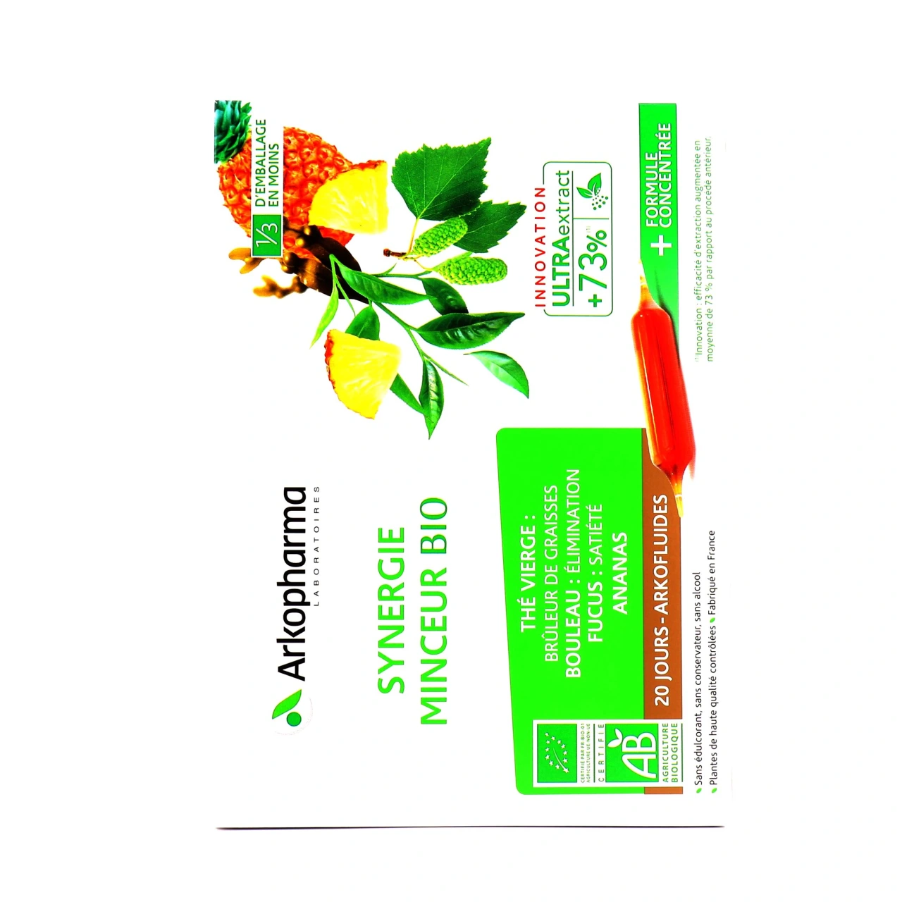 Arkofluides Synergie Minceur Bio 20 ampoules - Vue 2