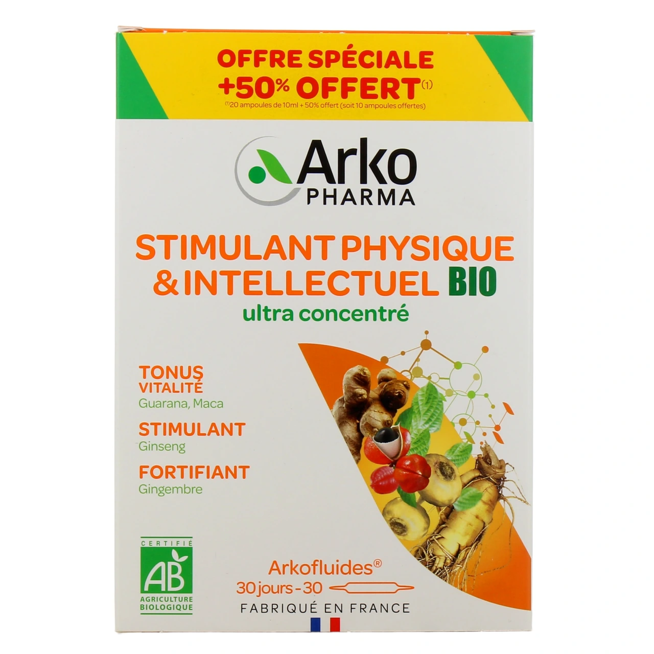 Arkofluides Stimulant Physique & Intellectuel Bio - Vue 5