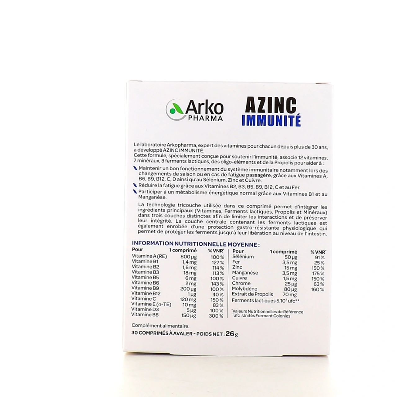 Azinc Immunité - Vue 2