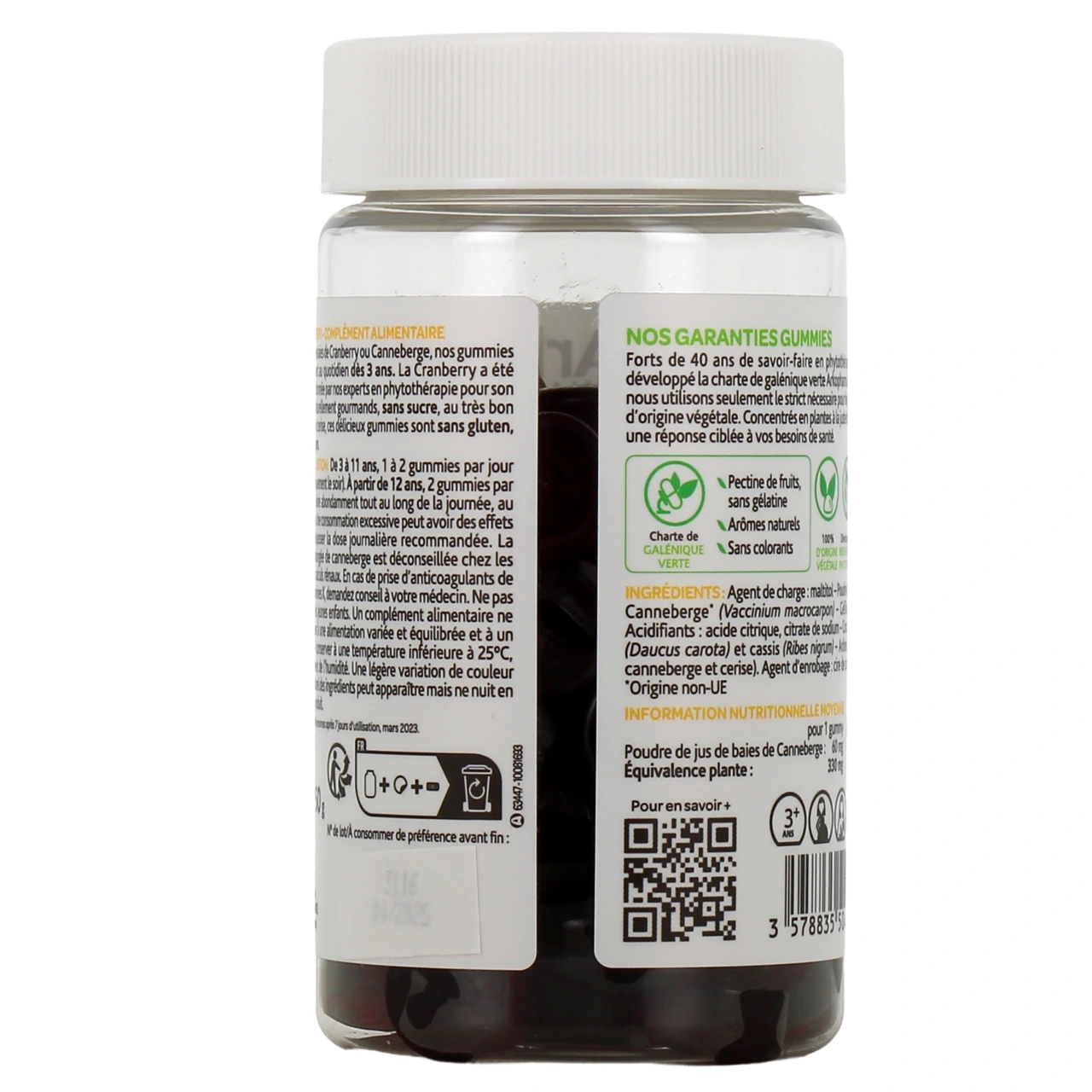 Arkopharma Cranberry Gummies Confort Urinaire - Vue 3