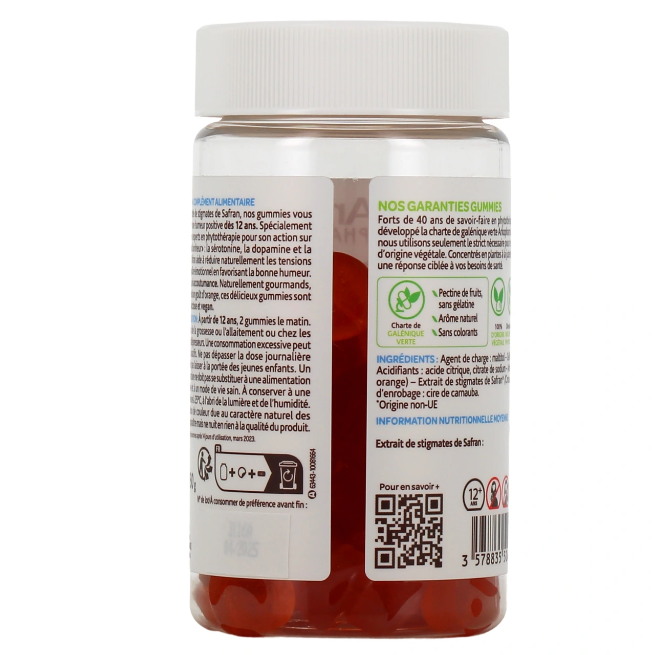 Arkopharma Humeur Positive Safran Gummies - Vue 3