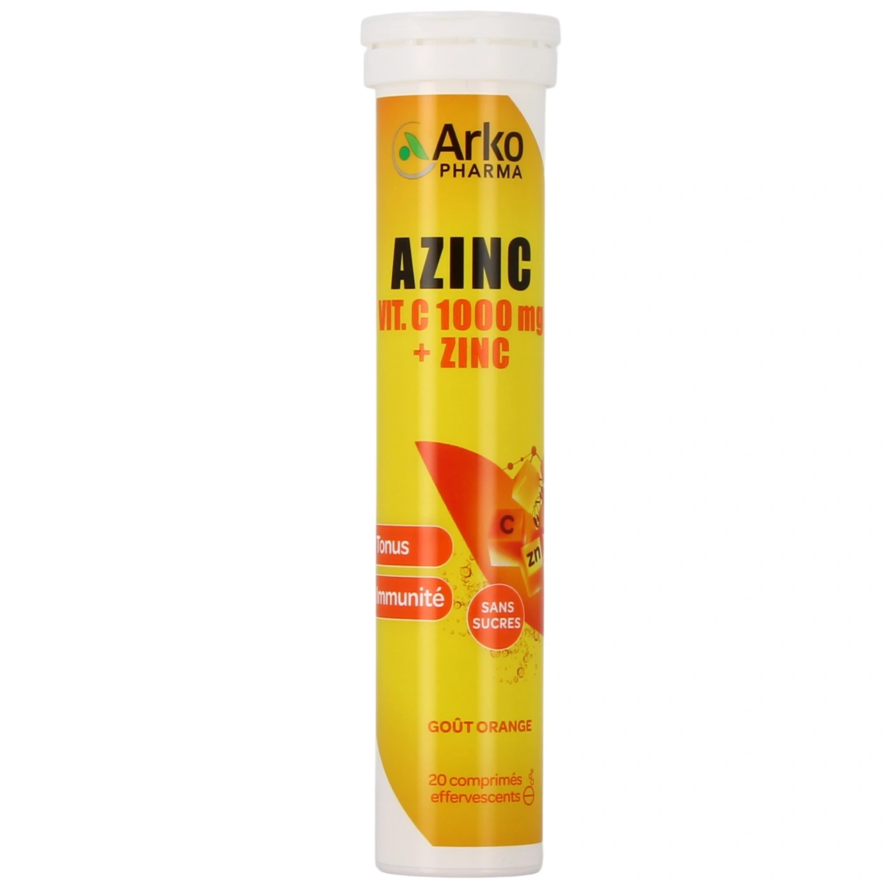 Azinc Vitamine C 1000 mg + Zinc - Vue 2