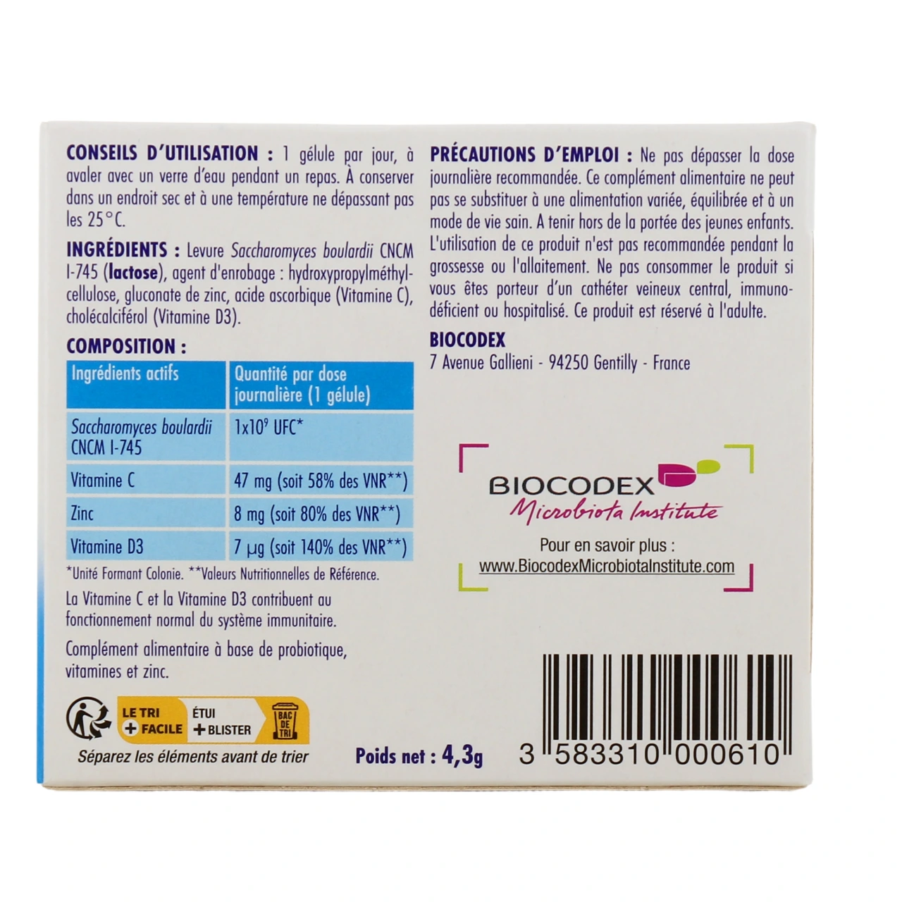 Biocodex Ultra Protect ATB Probiotique - Vue 3