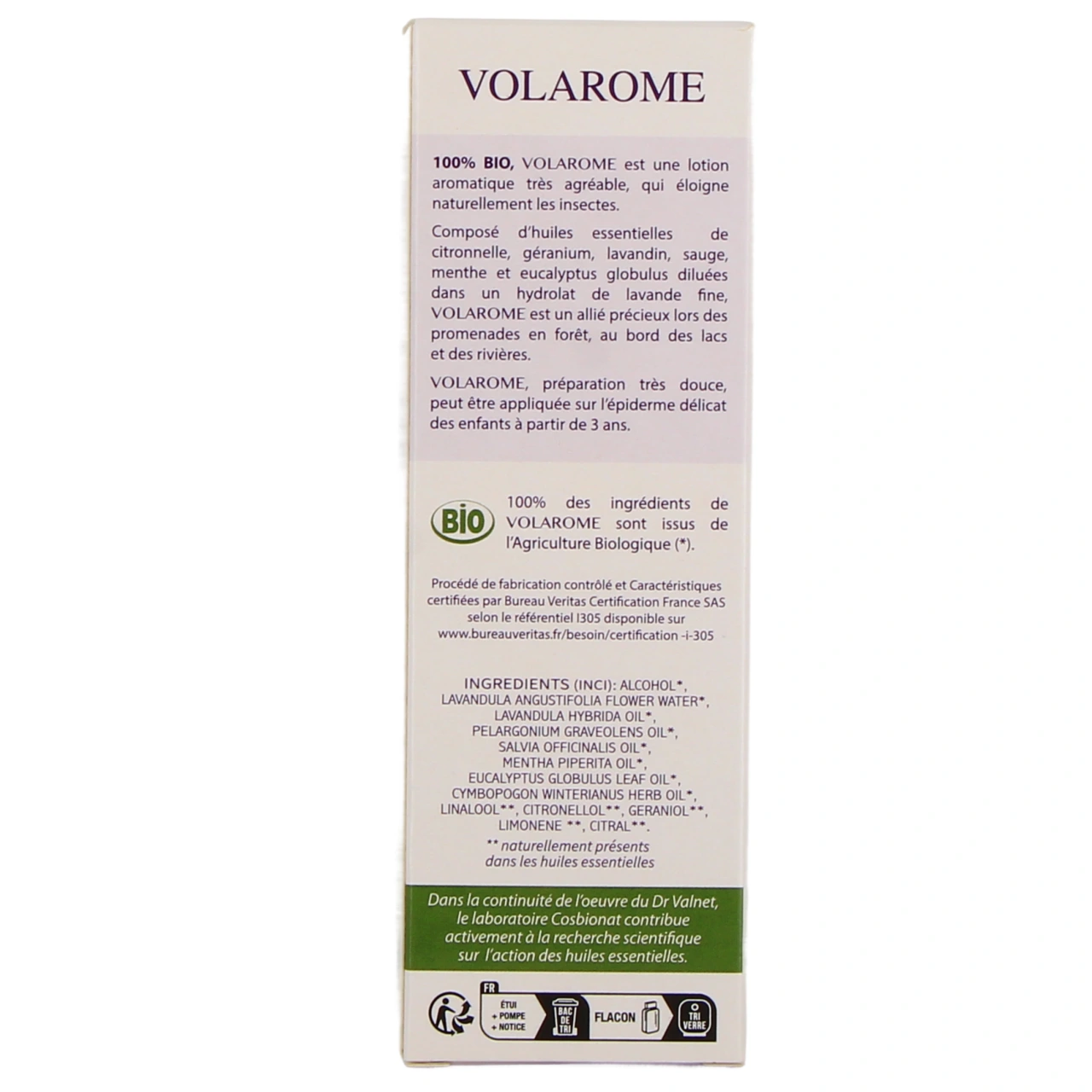 Docteur Valnet Volarome Lotion Protectrice à la Citronnelle Bio - Vue 3