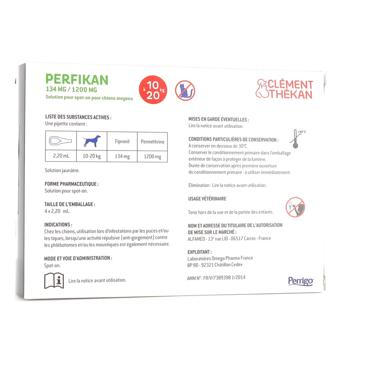 Perfikan Spot-On Antiparasitaire Chien - Vue 2
