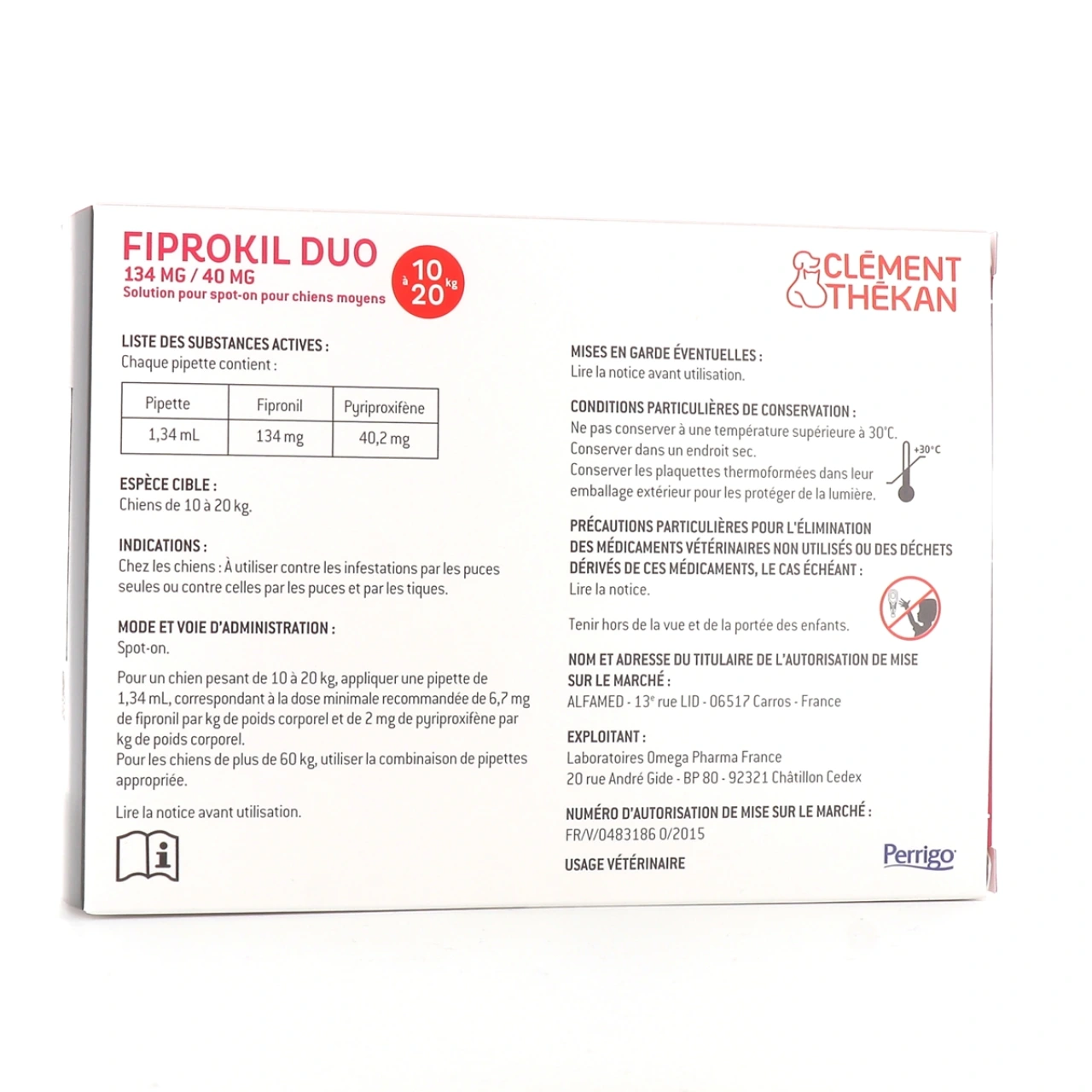 Fiprokil Duo Chien Spot-On Antiparasitaires - Vue 6