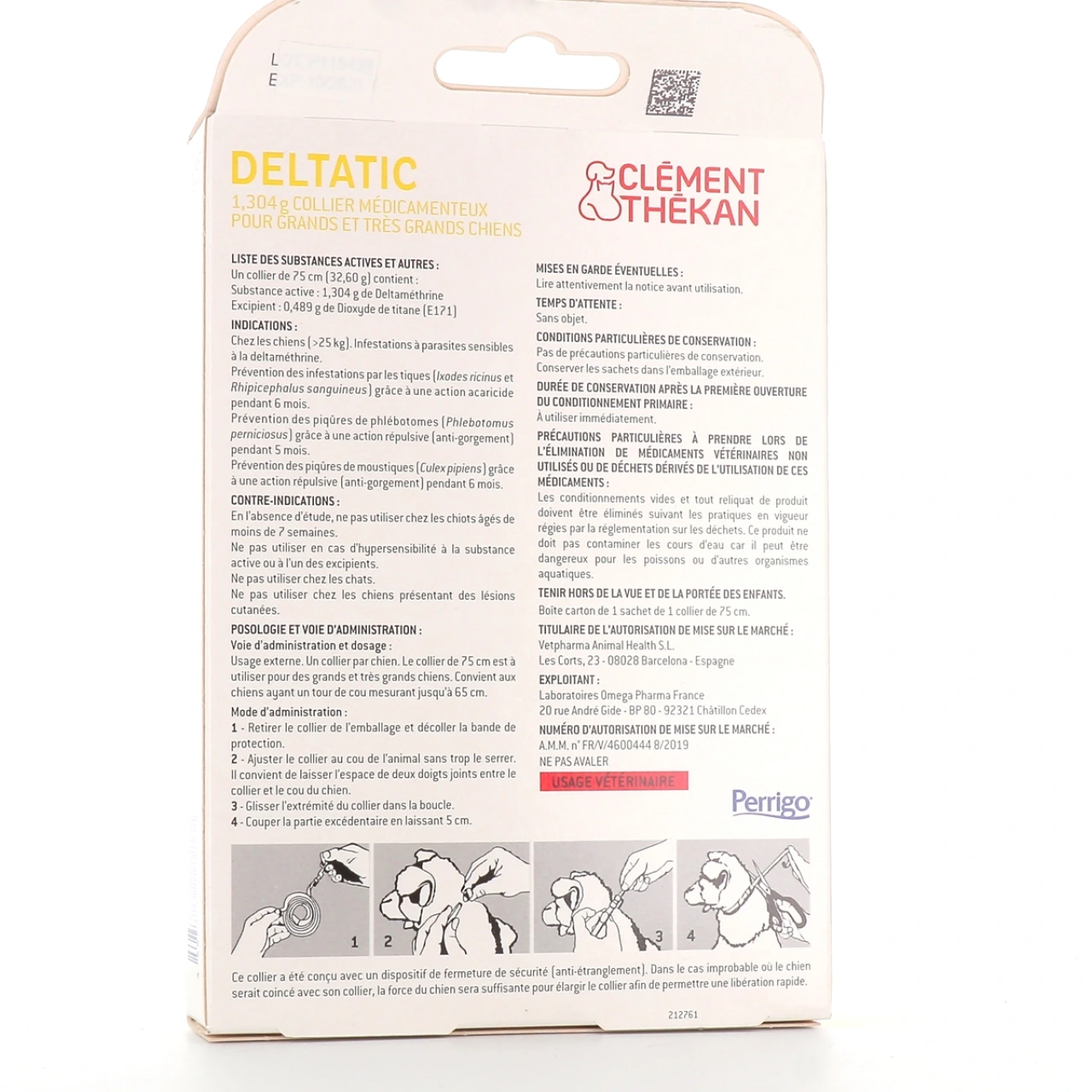 Clément Thékan Collier Antiparasitaires Deltatic pour Chien - Vue 6