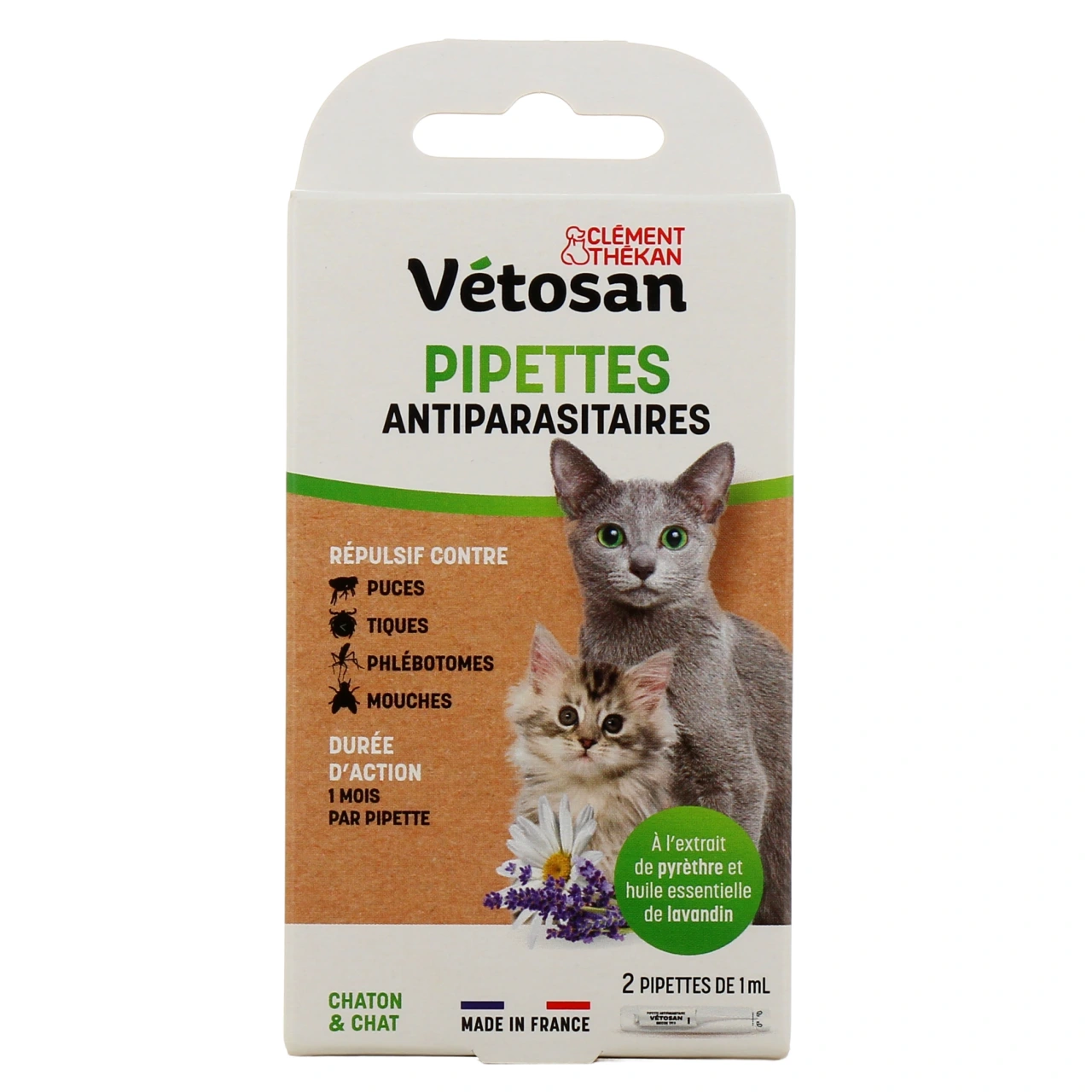 Vétosan Pipettes Antiparasitaires Chaton/Chat - Vue 2